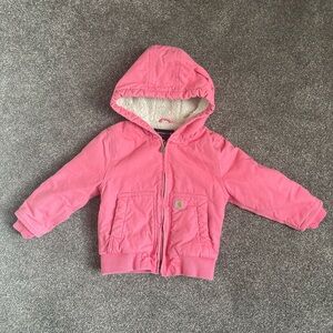 Girls Carhartt Pink Sherpa Lined 4T